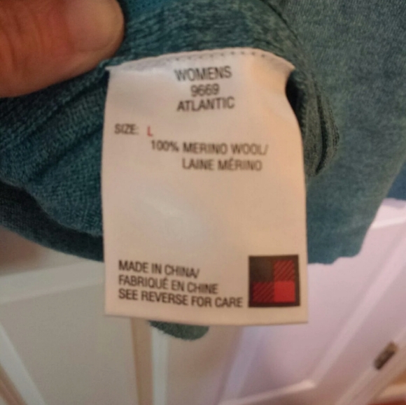 Woolrich Atlantic Wool Sweater womens  large - Picture 3 of 5